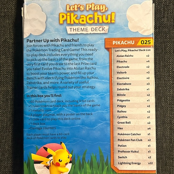 Pokémon Pikachu theme card deck - Picture 2 of 4